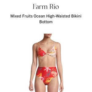 Farm Rio Mixed Fruits Bikini Bottoms Size L